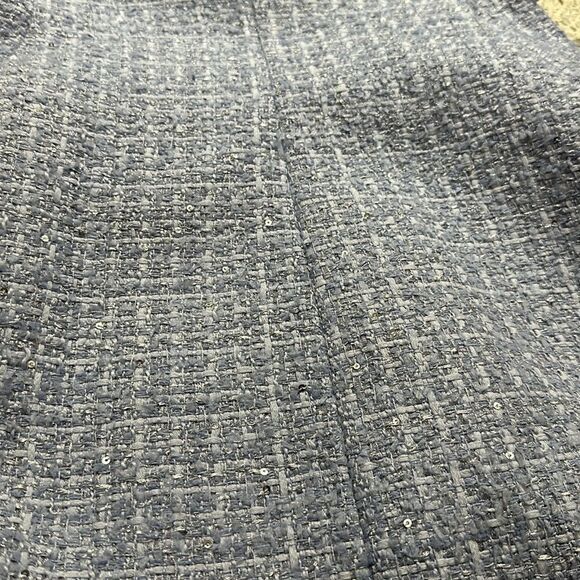 Emporio Armani Sleeveless Tweed Dress blue lined 38 US size 2 a line - Picture 9 of 12